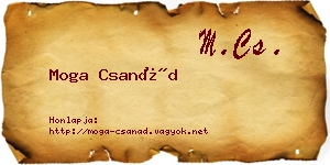 Moga Csanád névjegykártya